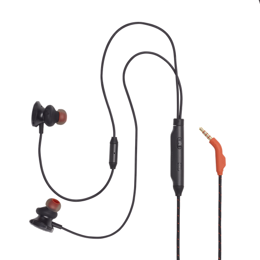 JBL Quantum 50 - Black - Wired in-ear gaming headset with volume slider and mic mute - Detailshot 2 image number null